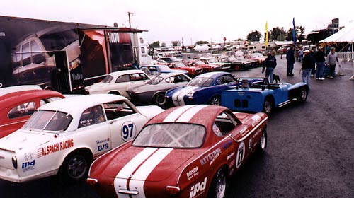 Massed race cars